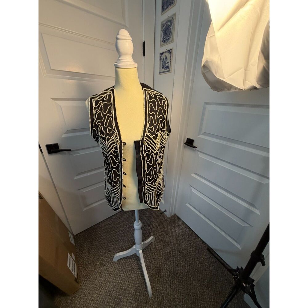 Other Destination hand beaded vest Size XL